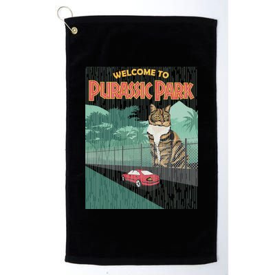 Welcome To Purassic Park Platinum Collection Golf Towel