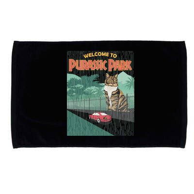 Welcome To Purassic Park Microfiber Hand Towel