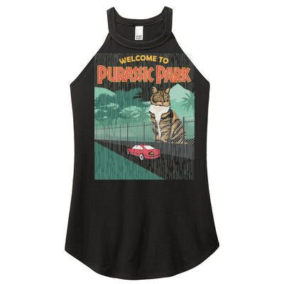 Welcome To Purassic Park Women's Perfect Tri Rocker Tank