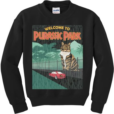 Welcome To Purassic Park Kids Sweatshirt