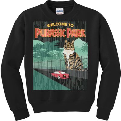 Welcome To Purassic Park Kids Sweatshirt