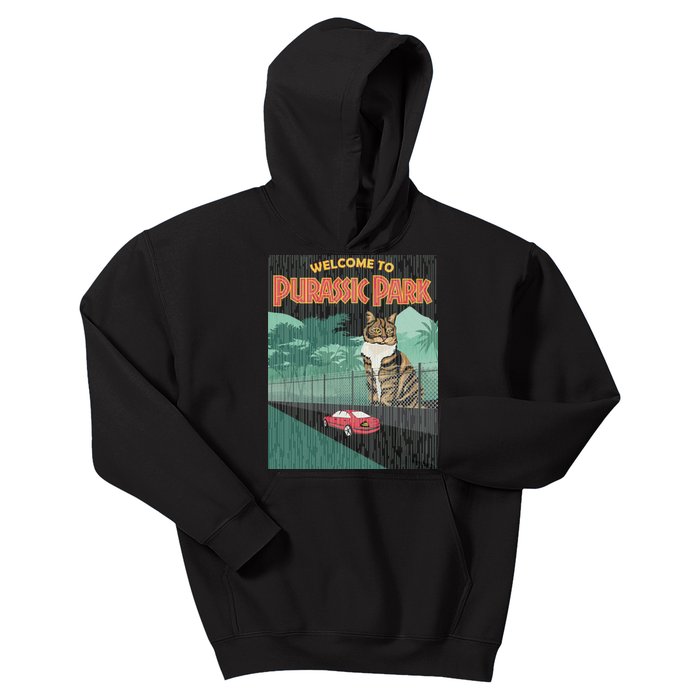 Welcome To Purassic Park Kids Hoodie