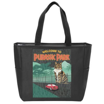 Welcome To Purassic Park Zip Tote Bag