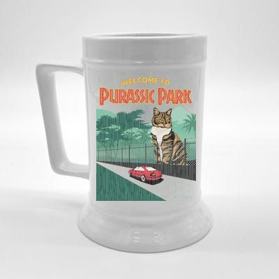 Welcome To Purassic Park Beer Stein