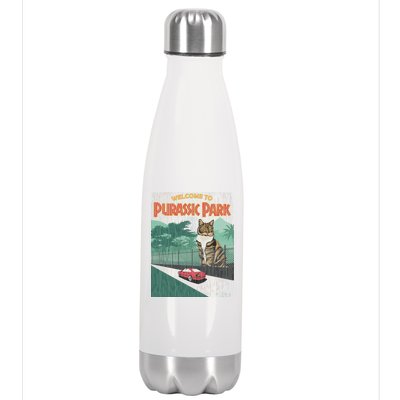 Welcome To Purassic Park Stainless Steel Insulated Water Bottle