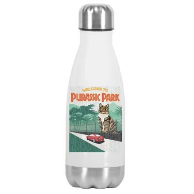 Welcome To Purassic Park Stainless Steel Insulated Water Bottle