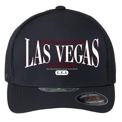 Welcome to the city of Las Vegas in Nevada Flexfit Unipanel Trucker Cap