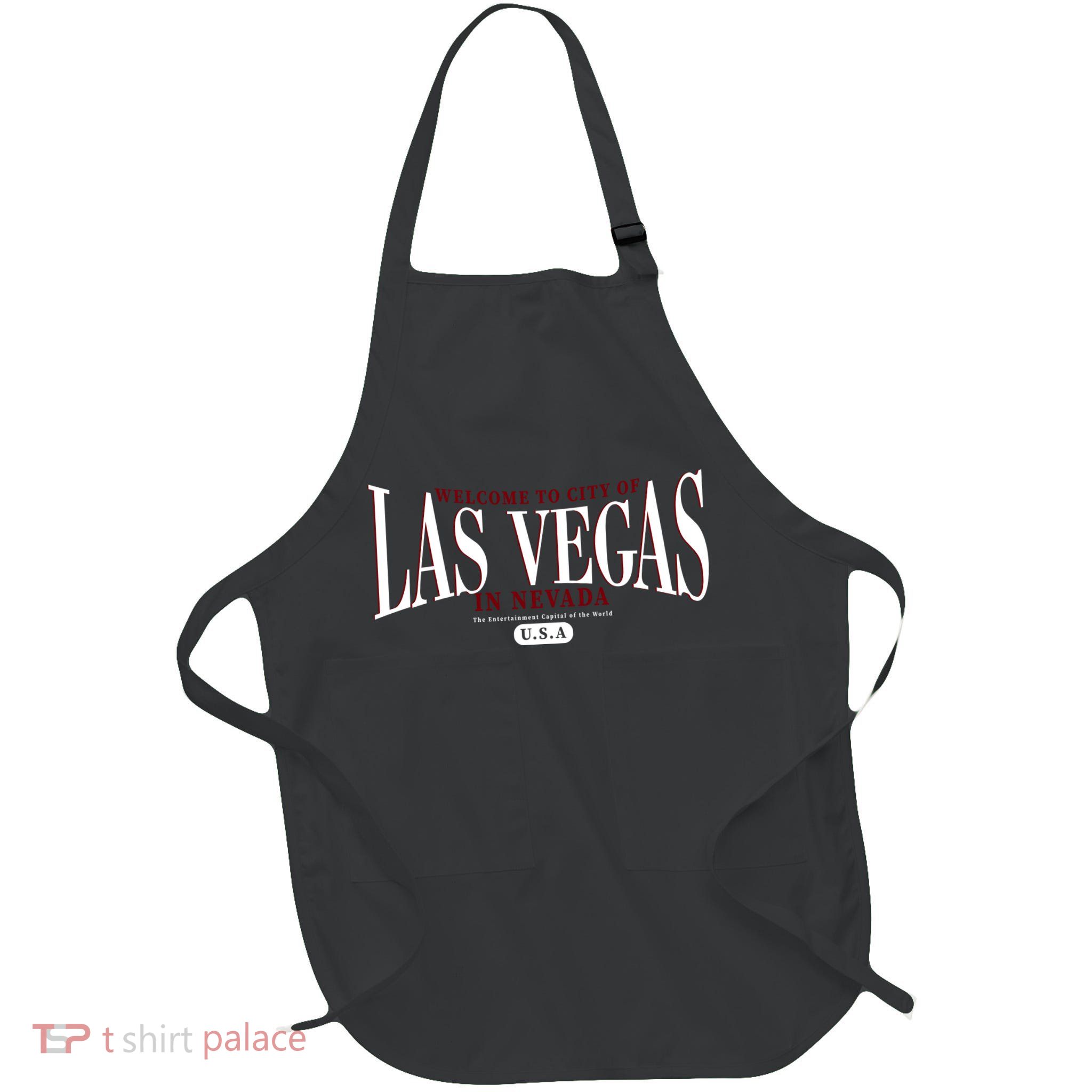 Welcome to the city of Las Vegas in Nevada Full-Length Apron With Pockets
