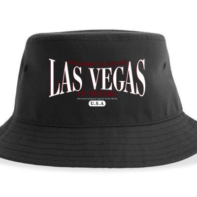 Welcome to the city of Las Vegas in Nevada Sustainable Bucket Hat