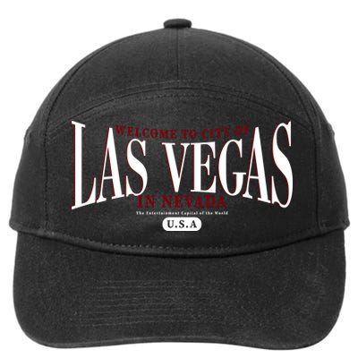 Welcome to the city of Las Vegas in Nevada 7-Panel Snapback Hat