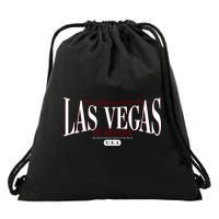 Welcome to the city of Las Vegas in Nevada Drawstring Bag