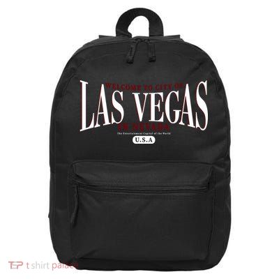 Welcome to the city of Las Vegas in Nevada 16 in Basic Backpack