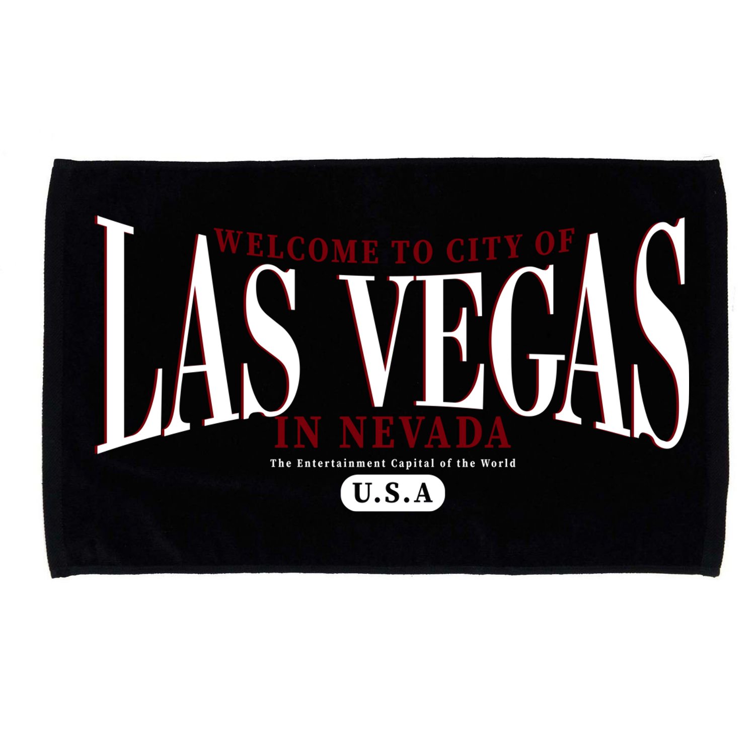 Welcome to the city of Las Vegas in Nevada Microfiber Hand Towel