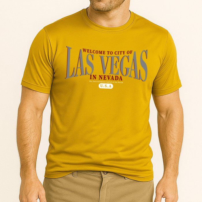 Welcome to the city of Las Vegas in Nevada Performance Shirt
