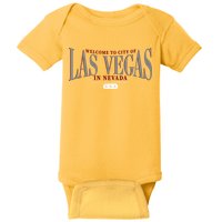 Welcome to the city of Las Vegas in Nevada Baby Bodysuit