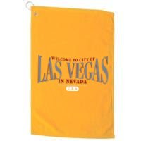 Welcome to the city of Las Vegas in Nevada Golf Towel