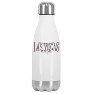 Welcome to the city of Las Vegas in Nevada Stainless Steel Insulated Water Bottle