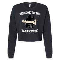 Welcome To The Dark Side Cropped Pullover Crew