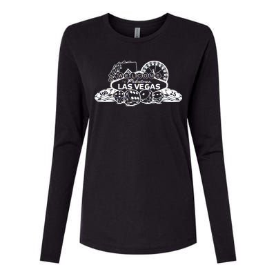 Welcome To The Fabulous Las Vegas Logo Womens Cotton Relaxed Long Sleeve T-Shirt