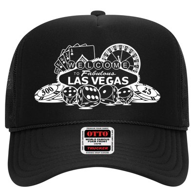 Welcome To The Fabulous Las Vegas Logo Trucker Hat