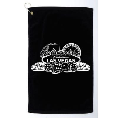 Welcome To The Fabulous Las Vegas Logo Golf Towel