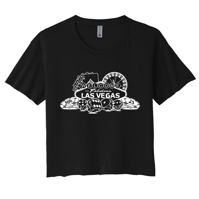 Welcome To The Fabulous Las Vegas Logo Crop Top