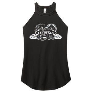 Welcome To The Fabulous Las Vegas Logo Women's Perfect Tri Rocker Tank