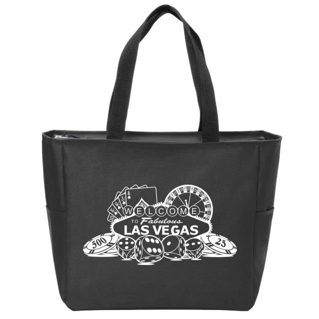 Welcome To The Fabulous Las Vegas Logo Zip Tote Bag