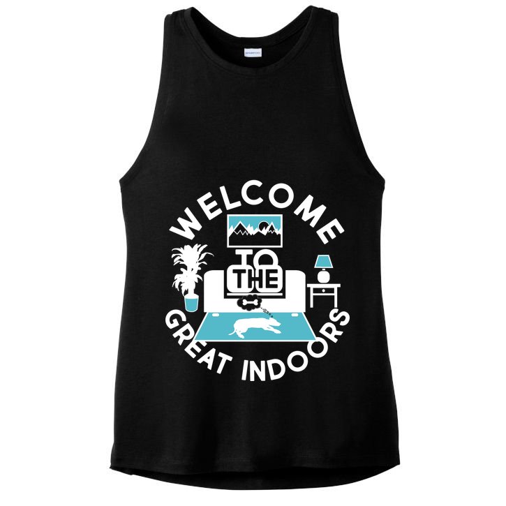 Welcome To The Great Indoors Ladies PosiCharge Tri-Blend Wicking Tank