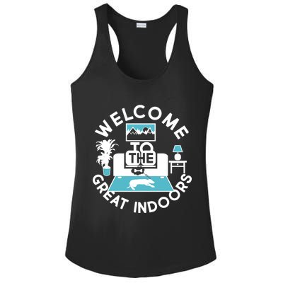 Welcome To The Great Indoors Ladies PosiCharge Competitor Racerback Tank