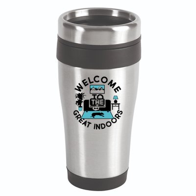 Welcome To The Great Indoors 16oz Travel Tumbler