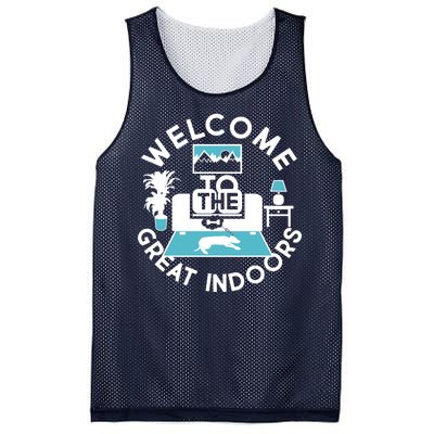 Welcome To The Great Indoors Mesh Reversible Basketball Jersey Tank