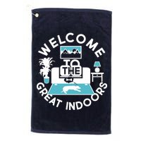Welcome To The Great Indoors Golf Towel