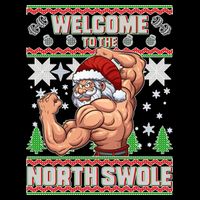 Welcome to the North Swole Santa Ugly Christmas City Backpack