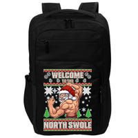 Welcome to the North Swole Santa Ugly Christmas Impact Tech Backpack