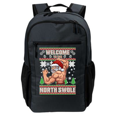 Welcome to the North Swole Santa Ugly Christmas Daily Commute Backpack