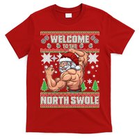 Welcome to the North Swole Santa Ugly Christmas T-Shirt