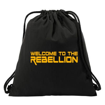 Welcome To The Rebellion Drawstring Bag