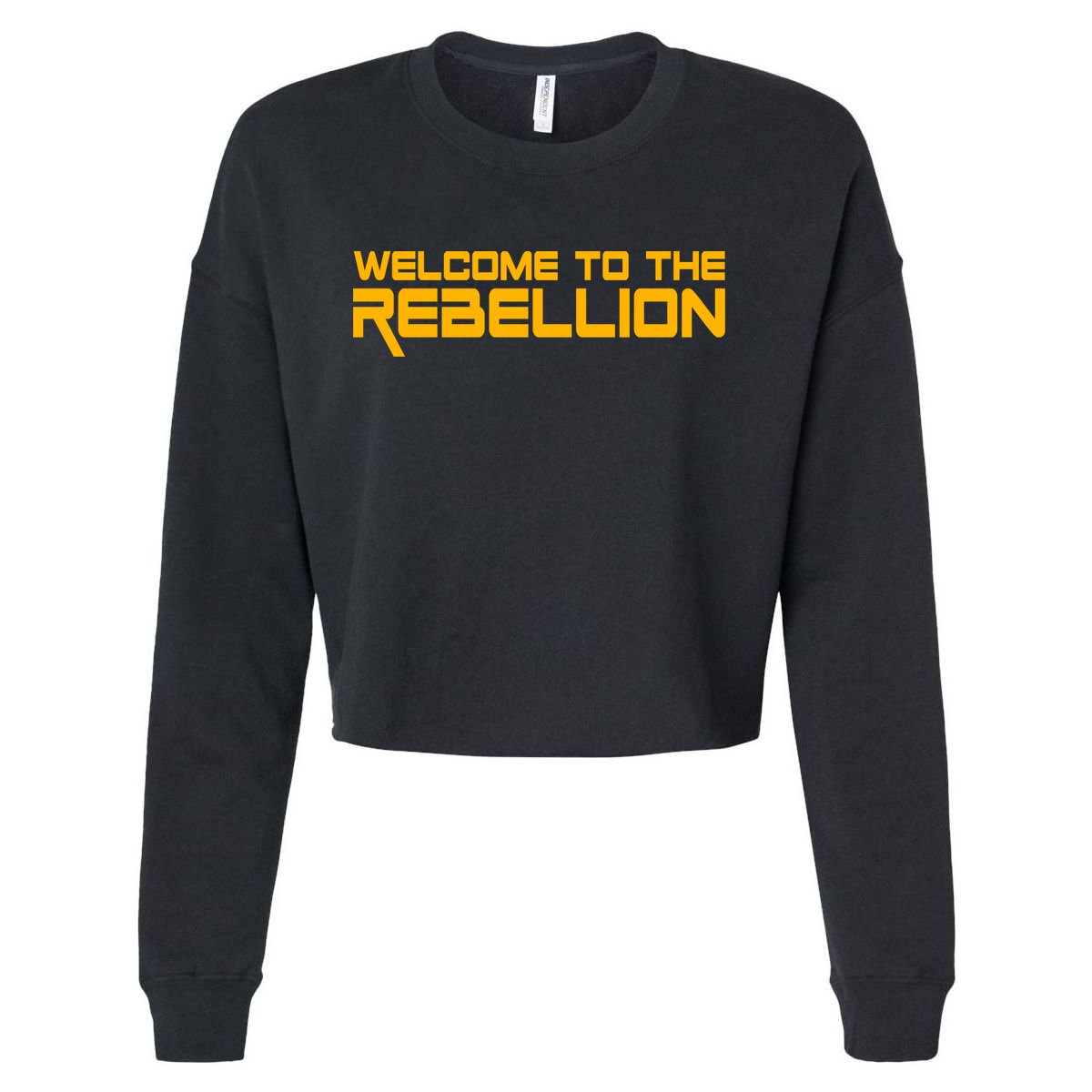 Welcome To The Rebellion Cropped Pullover Crew