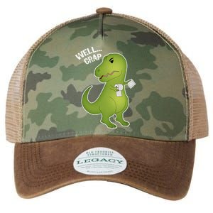 Well Crap Funny T-Rex Can't Wipe Legacy Tie Dye Trucker Hat