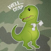 Well Crap Funny T-Rex Can't Wipe Legacy Tie Dye Trucker Hat