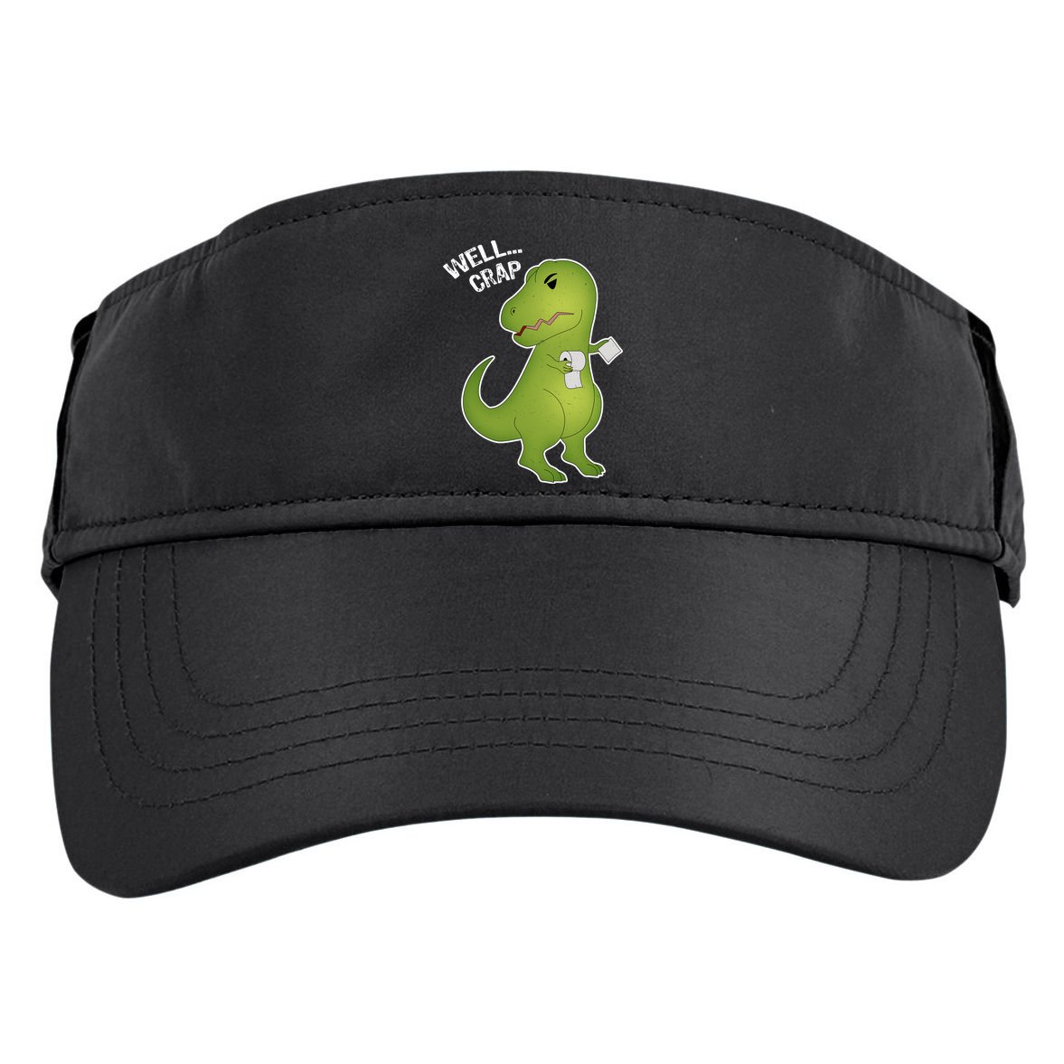 Well Crap Funny T-Rex Can't Wipe Adult Drive Performance Visor