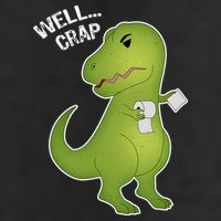 Well Crap Funny T-Rex Can't Wipe 15oz Campfire Ceramic Mug
