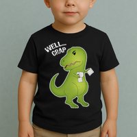 Well Crap Funny T-Rex Can't Wipe Toddler T-Shirt
