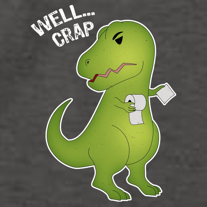 Well Crap Funny T-Rex Can't Wipe Vector Backpack
