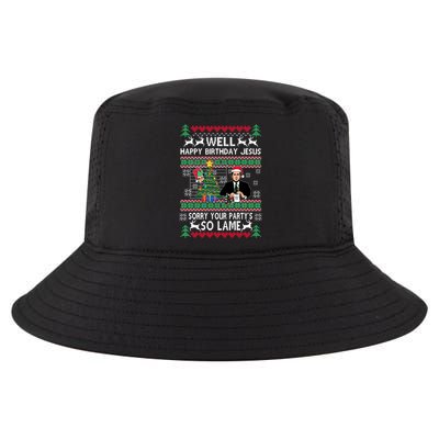 Well Happy Birthday Jesus Funny Quote Office Ugly Christmas Cool Comfort Performance Bucket Hat