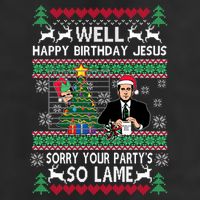 Well Happy Birthday Jesus Funny Quote Office Ugly Christmas Trucker Hat