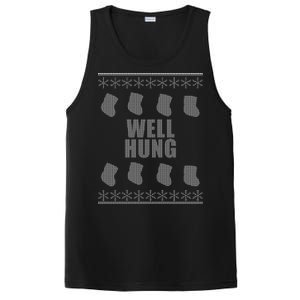 Well Hung Funny Ugly Christmas  PosiCharge Competitor Tank