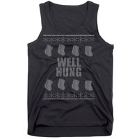 Well Hung Funny Ugly Christmas  Tank Top