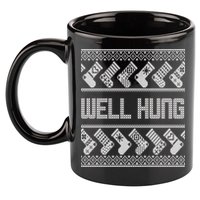 Well Hung Ugly Christmas 11oz C Handle Ceramic Mug